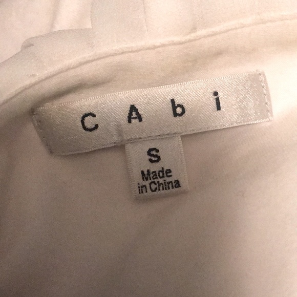 CAbi Viola Ruched Sleeveless Ruffle Trim Top S - Picture 6 of 6